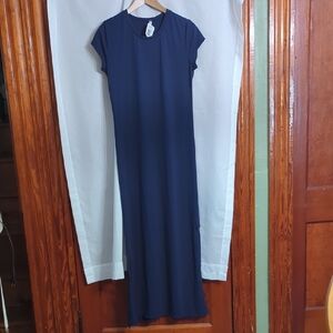 Acting Pro Dark Blue Maxi Dress